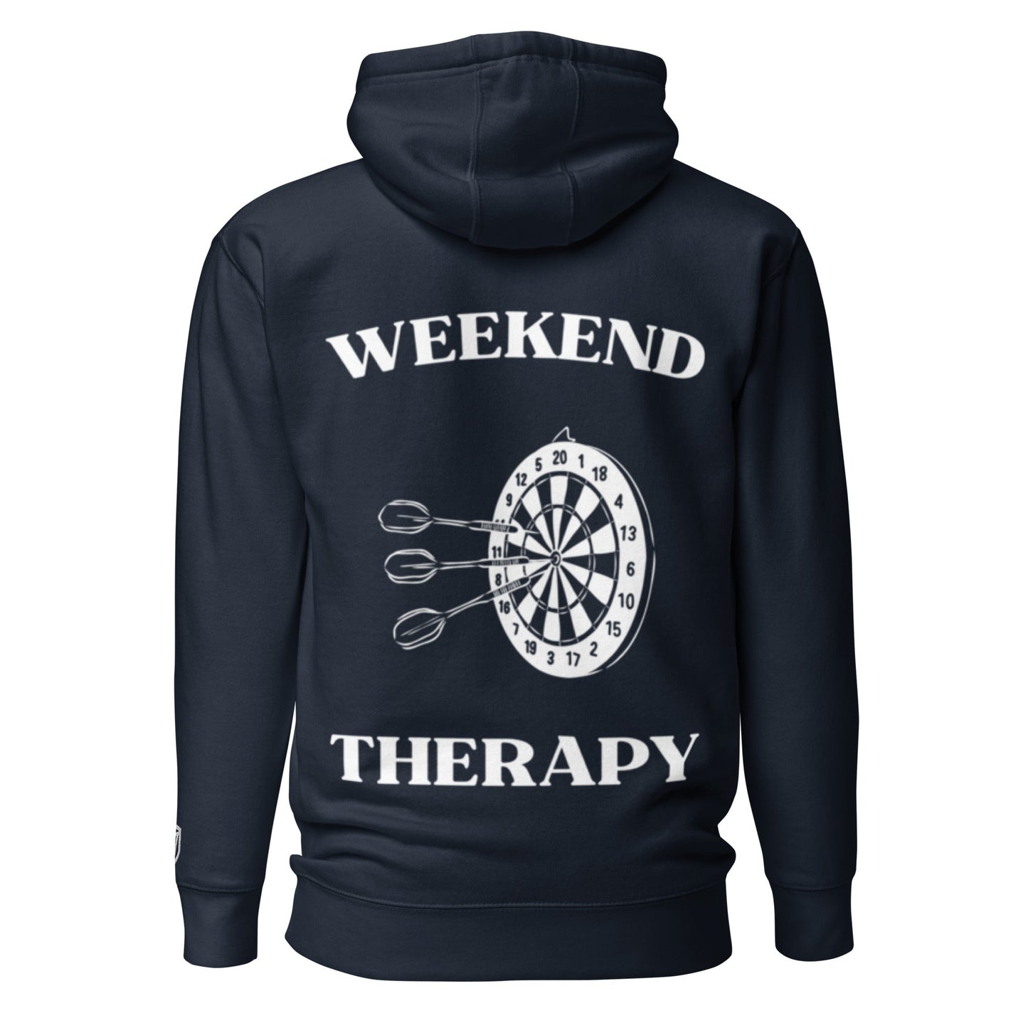 Weekend Therapy Darts Hoodie – Bullseye Edition by Weekend Therapy™ – Weekend Therapy Clothing