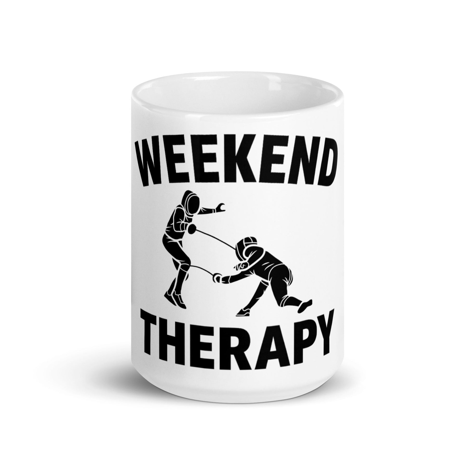 Weekend Therapy Fencing Mug – Match Edition by Weekend Therapy™ – Weekend Therapy Clothing
