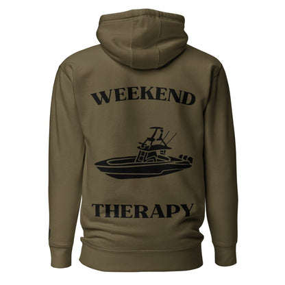 Weekend Therapy Fishing Boat Hoodie – Lucky Catch Edition by Weekend Therapy™ – Weekend Therapy Clothing