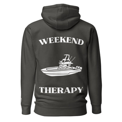 Weekend Therapy Fishing Boat Hoodie – Lucky Catch Edition by Weekend Therapy™ – Weekend Therapy Clothing