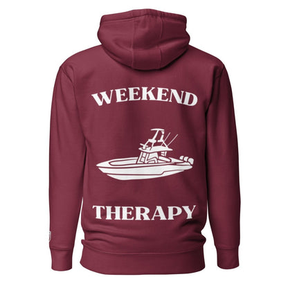 Weekend Therapy Fishing Boat Hoodie – Lucky Catch Edition by Weekend Therapy™ – Weekend Therapy Clothing