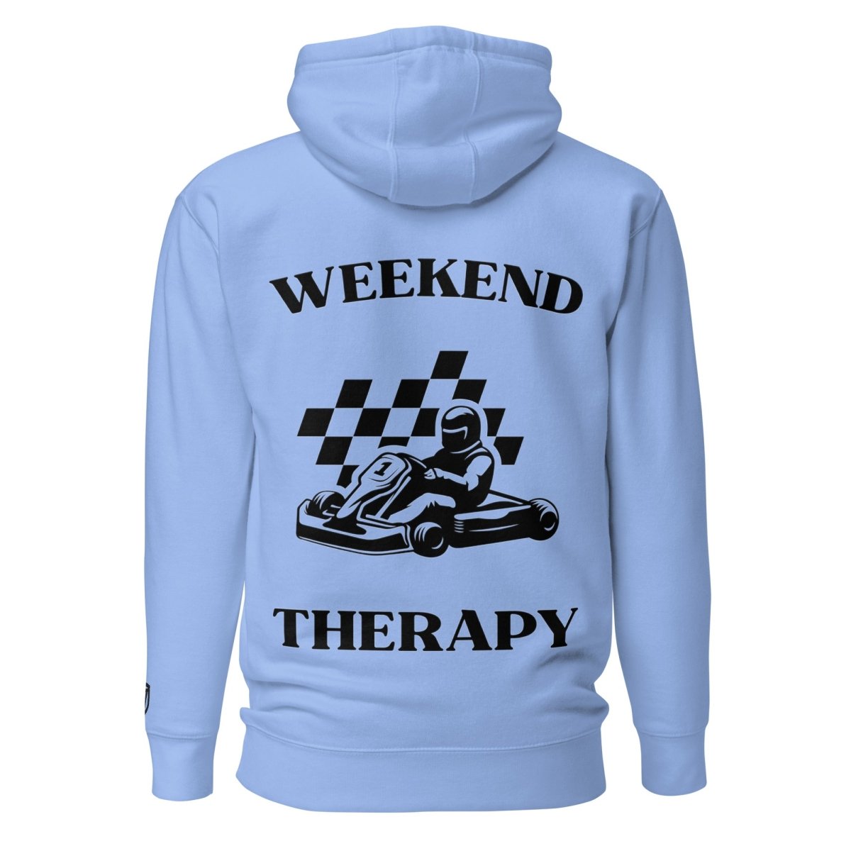 Weekend Therapy Go - Kart Hoodie – Checkered Flag Edition by Weekend Therapy™ – Weekend Therapy Clothing