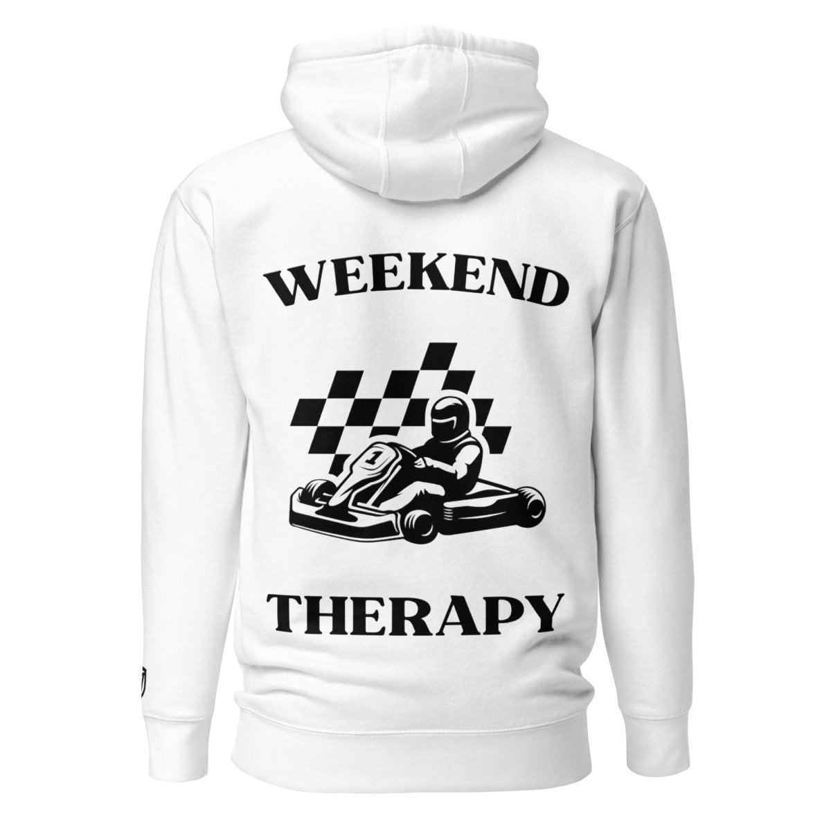 Weekend Therapy Go - Kart Hoodie – Checkered Flag Edition by Weekend Therapy™ – Weekend Therapy Clothing