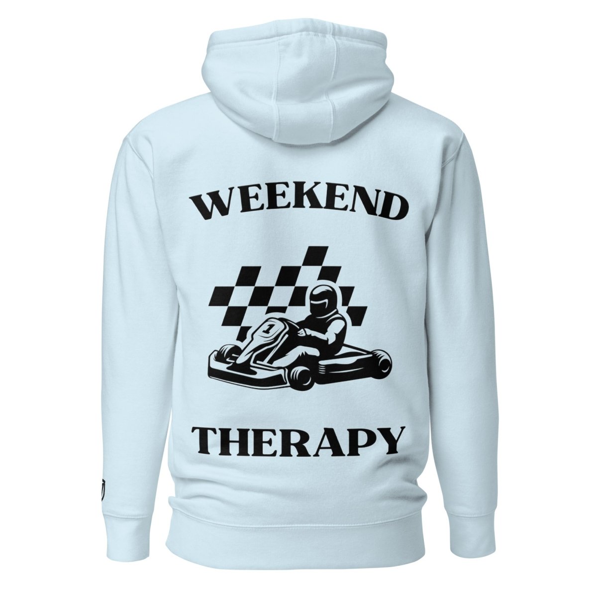 Weekend Therapy Go - Kart Hoodie – Checkered Flag Edition by Weekend Therapy™ – Weekend Therapy Clothing