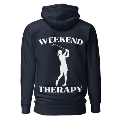 Weekend Therapy Golf Hoodie – Female Swing Edition by Weekend Therapy™ – Weekend Therapy Clothing