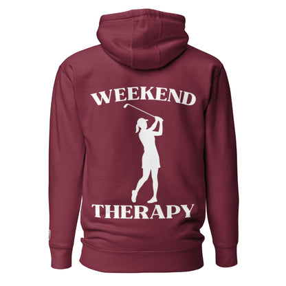 Weekend Therapy Golf Hoodie – Female Swing Edition by Weekend Therapy™ – Weekend Therapy Clothing