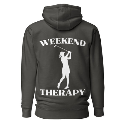 Weekend Therapy Golf Hoodie – Female Swing Edition by Weekend Therapy™ – Weekend Therapy Clothing