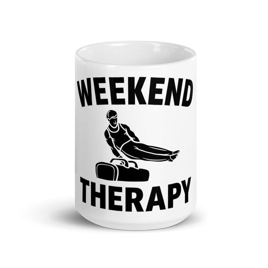 Weekend Therapy Gymnastics Mug – Pommel Horse Edition by Weekend Therapy™ – Weekend Therapy Clothing