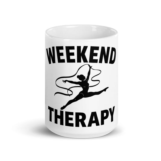 Weekend Therapy Gymnastics Mug – Ribbon Edition by Weekend Therapy™ – Weekend Therapy Clothing