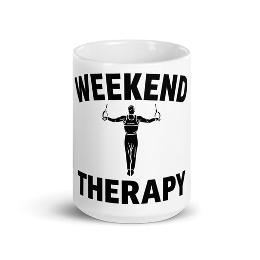 Weekend Therapy Gymnastics Mug – Rings Edition by Weekend Therapy™ – Weekend Therapy Clothing