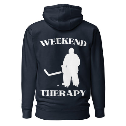 Weekend Therapy Hockey Hoodie – Goalie Edition by Weekend Therapy™ – Weekend Therapy Clothing