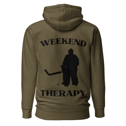 Weekend Therapy Hockey Hoodie – Goalie Edition by Weekend Therapy™ – Weekend Therapy Clothing