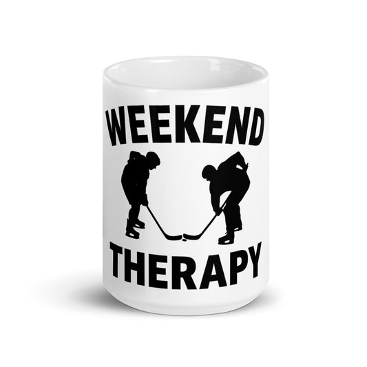 Weekend Therapy Hockey Mug – Faceoff Edition by Weekend Therapy™ – Weekend Therapy Clothing