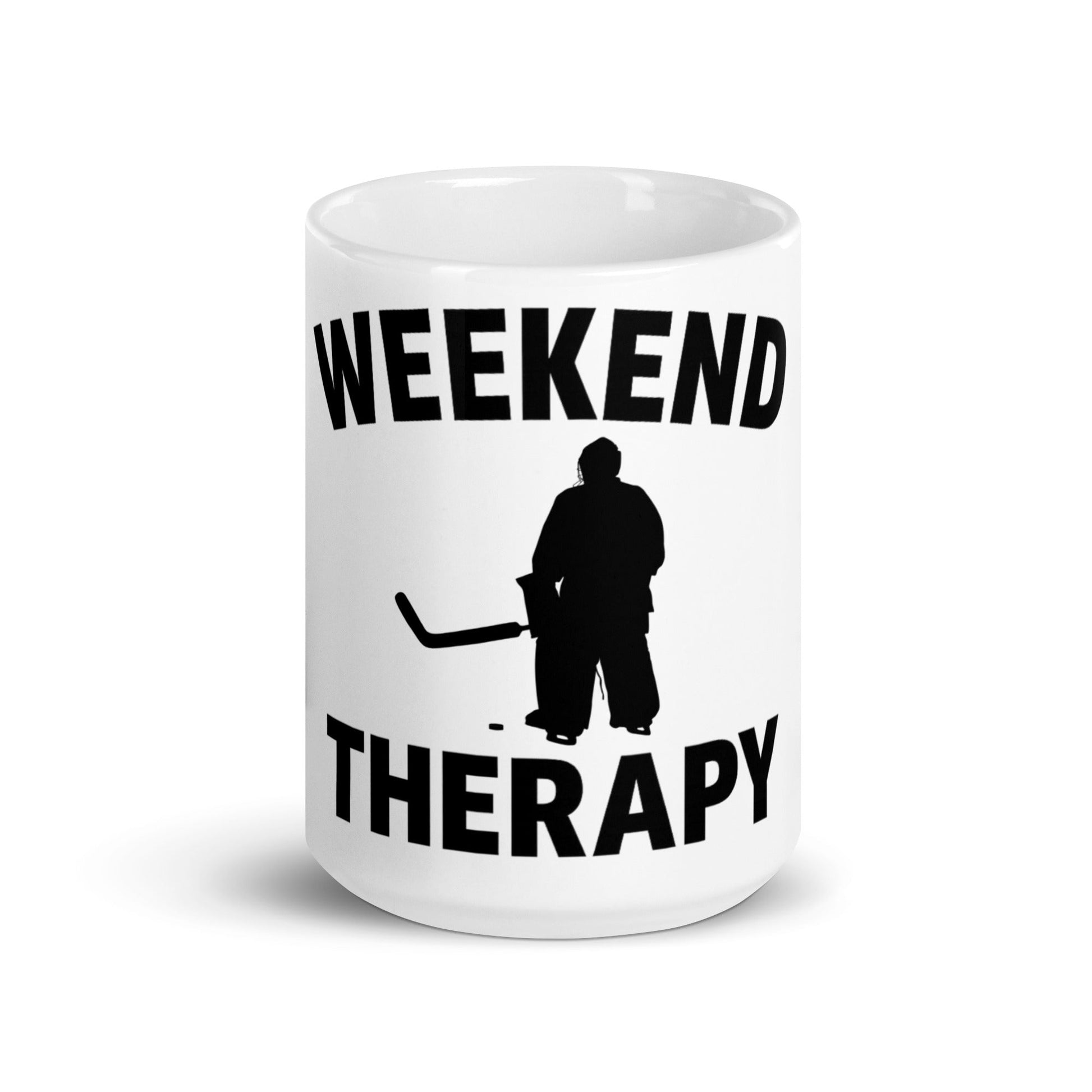 Weekend Therapy Hockey Mug – Goalie Edition by Weekend Therapy™ – Weekend Therapy Clothing