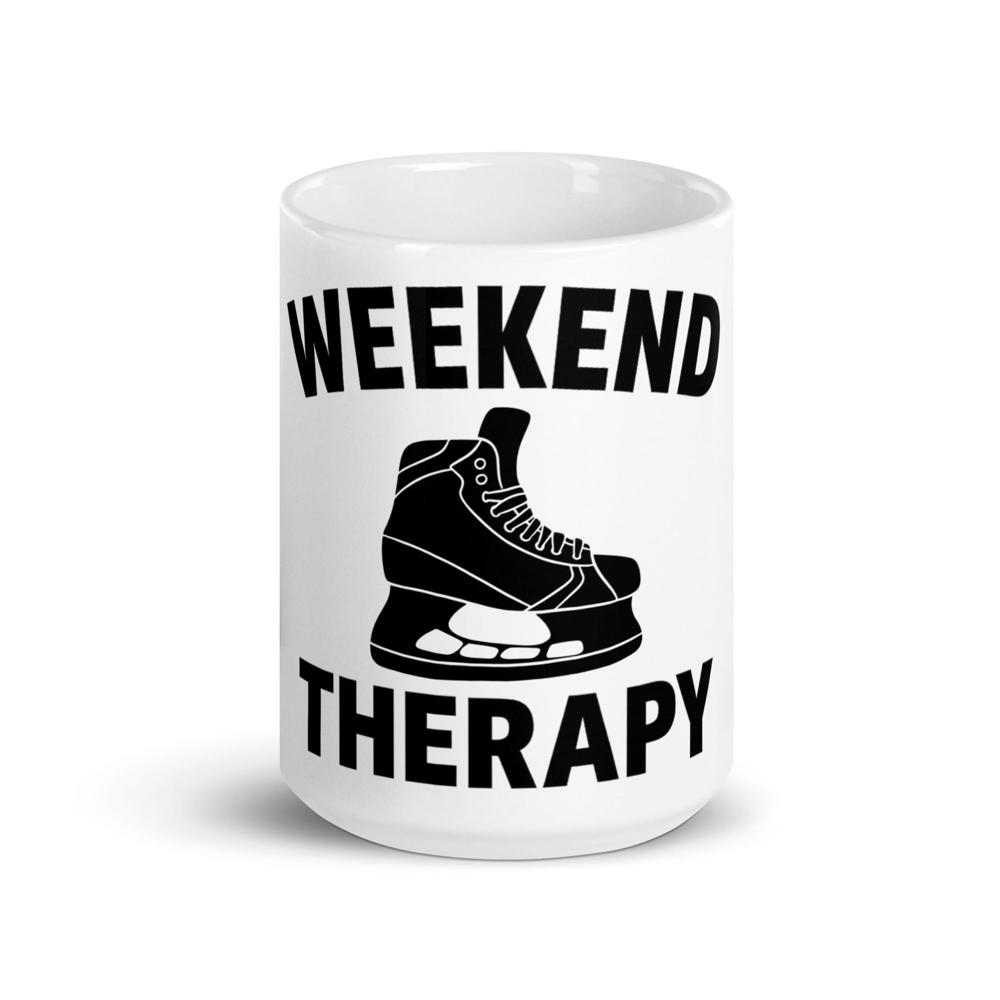 Weekend Therapy Hockey Mug – Skates Edition by Weekend Therapy™ – Weekend Therapy Clothing