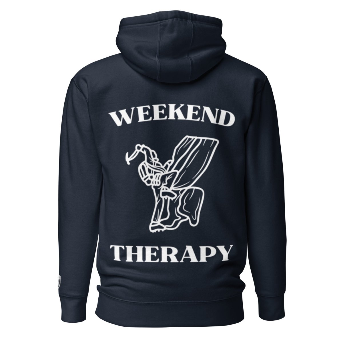Weekend Therapy Ice Climbing Hoodie – Ice Axe Edition by Weekend Therapy™ – Weekend Therapy Clothing