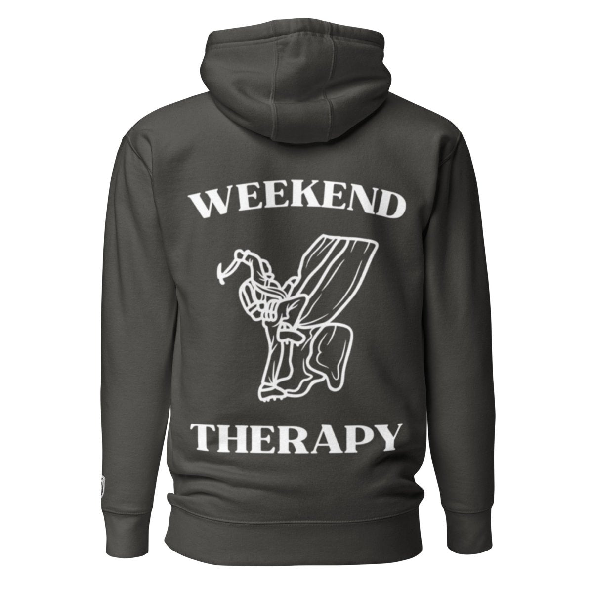 Weekend Therapy Ice Climbing Hoodie – Ice Axe Edition by Weekend Therapy™ – Weekend Therapy Clothing