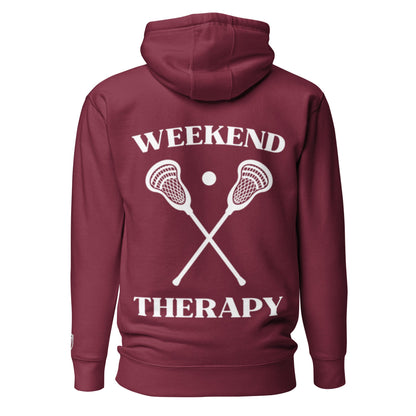Weekend Therapy Lacrosse Hoodie – Sticks Edition by Weekend Therapy™ – Weekend Therapy Clothing