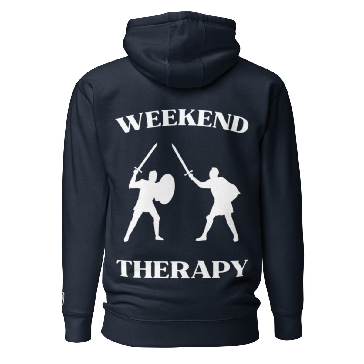 Weekend Therapy LARPing Hoodie – Sword Duel Edition by Weekend Therapy™ – Weekend Therapy Clothing
