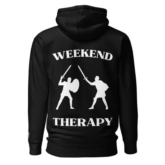 Weekend Therapy LARPing Hoodie – Sword Duel Edition by Weekend Therapy™ – Weekend Therapy Clothing