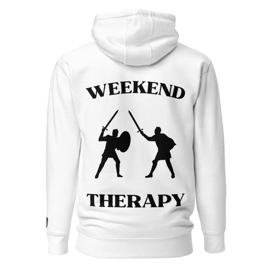 Weekend Therapy LARPing Hoodie – Sword Duel Edition by Weekend Therapy™ – Weekend Therapy Clothing