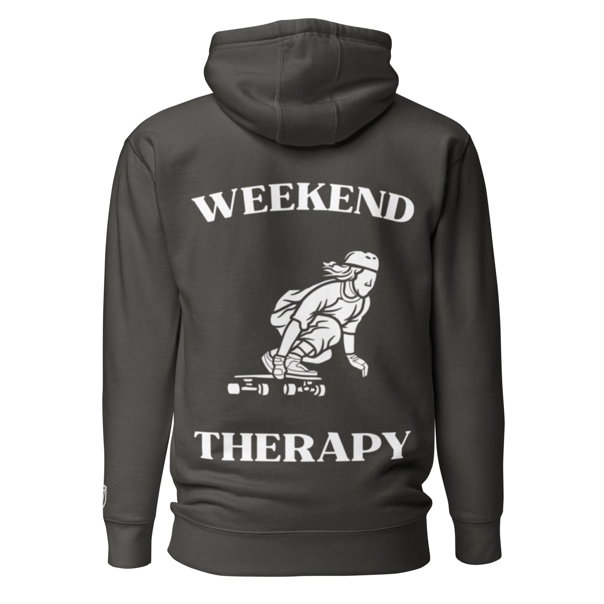 Weekend Therapy Longboarding Hoodie – Female Edition by Weekend Therapy™ – Weekend Therapy Clothing