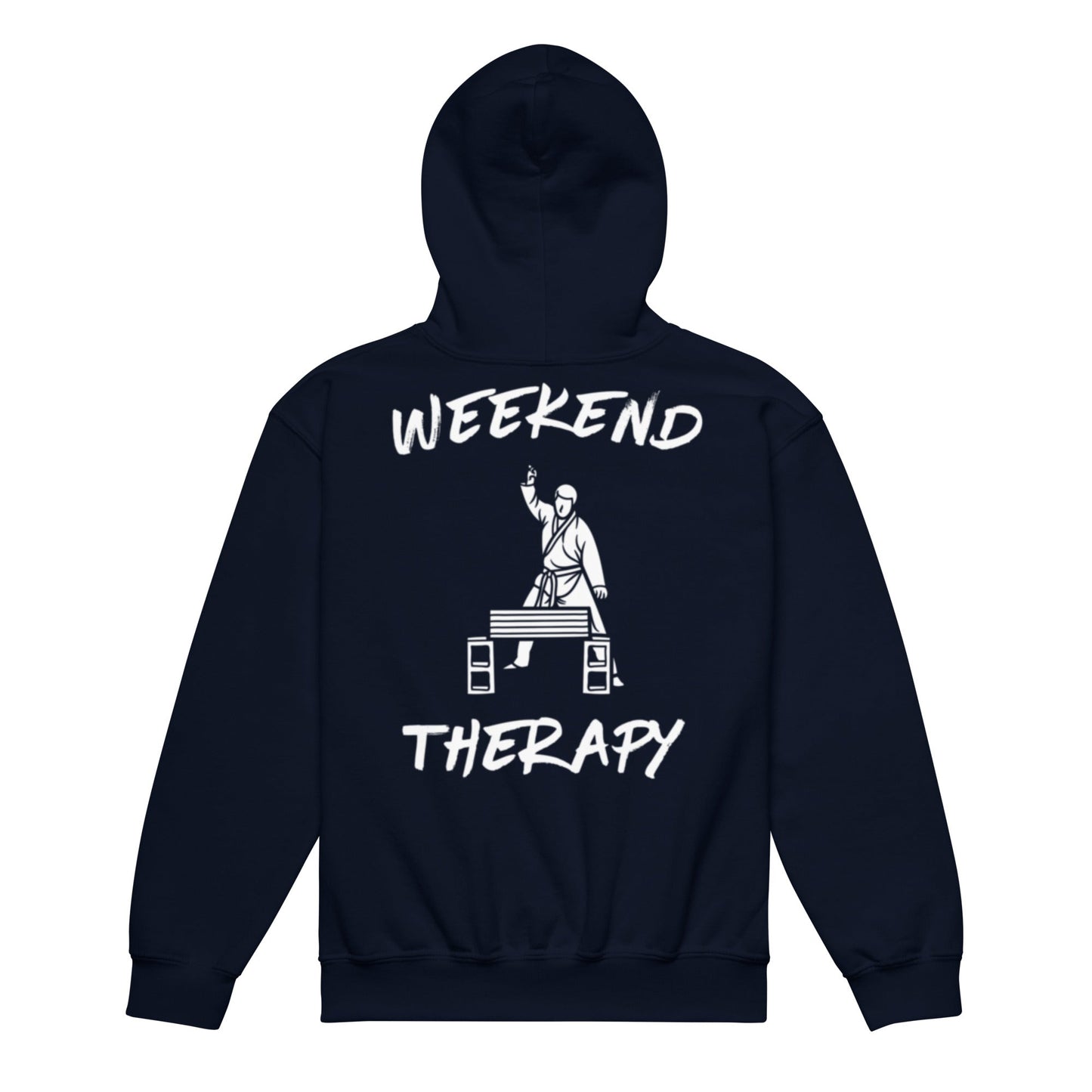 Weekend Therapy Martial Arts Hoodie – Board Break Edition by Weekend Therapy™ – Weekend Therapy Clothing