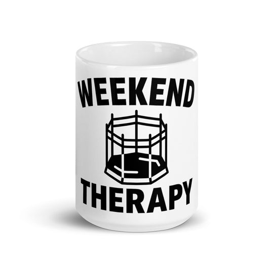 Weekend Therapy MMA Mug – Octagon Edition by Weekend Therapy™ – Weekend Therapy Clothing