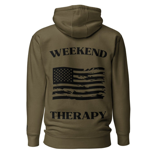 Weekend Therapy National Pride Hoodie – Tattered Flag Edition by Weekend Therapy™ – Weekend Therapy Clothing