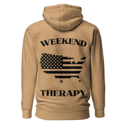 Weekend Therapy National Pride Hoodie – USA Silhouette Edition by Weekend Therapy™ – Weekend Therapy Clothing