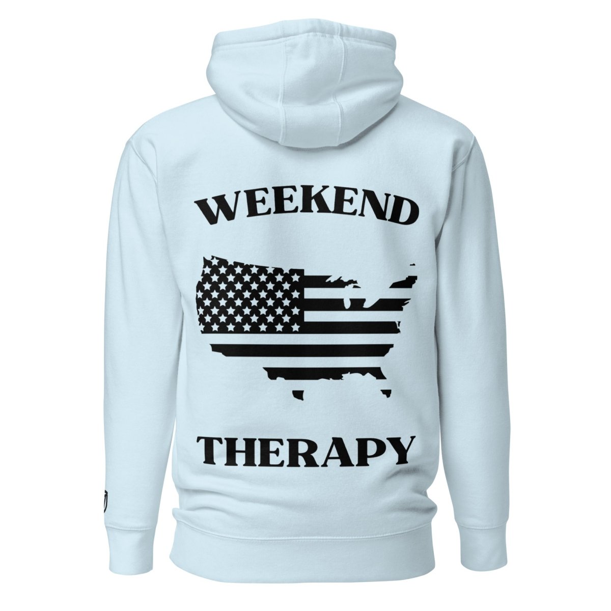 Weekend Therapy National Pride Hoodie – USA Silhouette Edition by Weekend Therapy™ – Weekend Therapy Clothing
