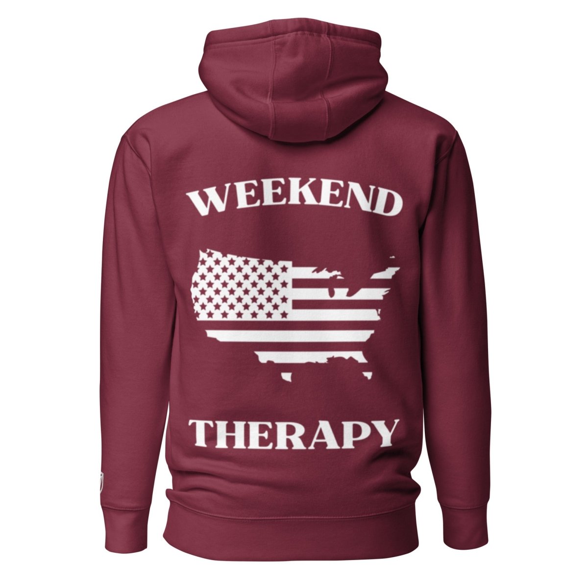 Weekend Therapy National Pride Hoodie – USA Silhouette Edition by Weekend Therapy™ – Weekend Therapy Clothing