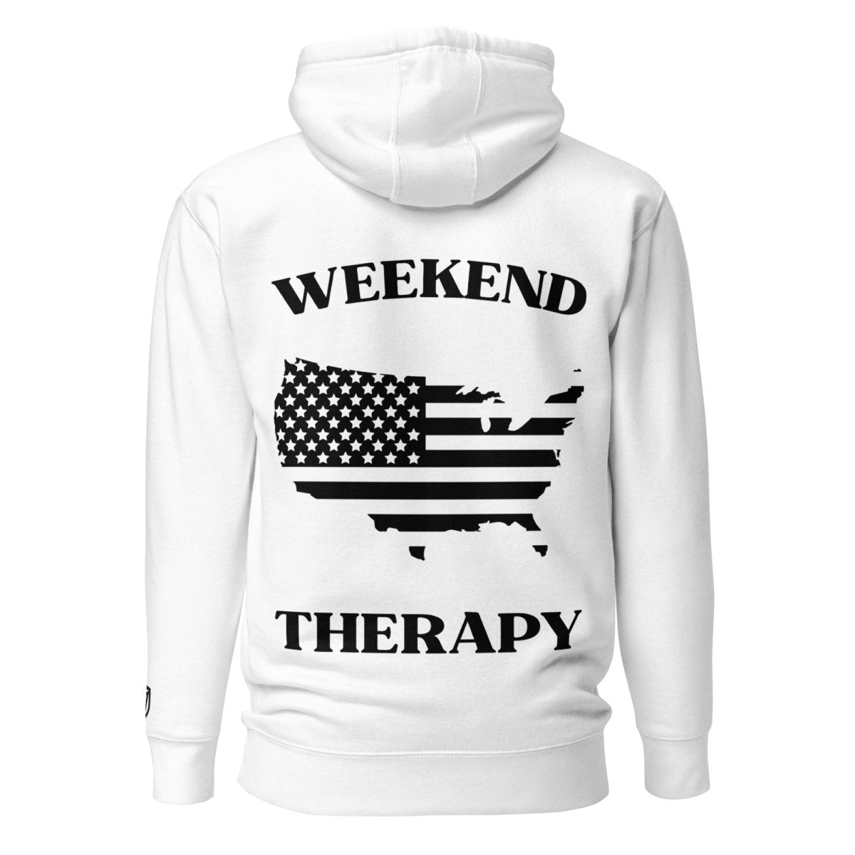 Weekend Therapy National Pride Hoodie – USA Silhouette Edition by Weekend Therapy™ – Weekend Therapy Clothing