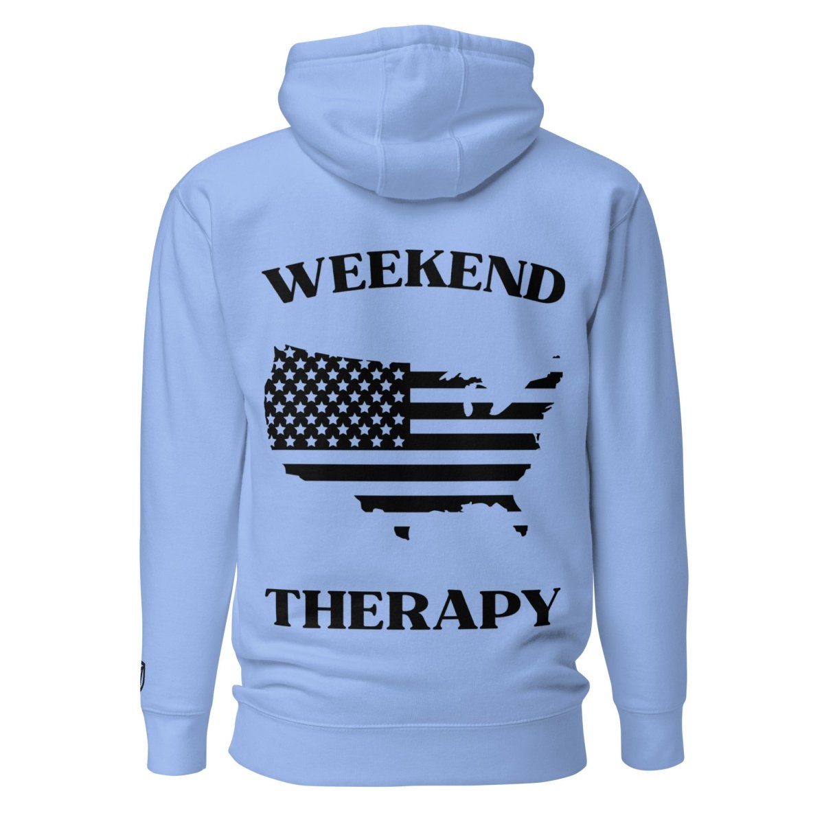 Weekend Therapy National Pride Hoodie – USA Silhouette Edition by Weekend Therapy™ – Weekend Therapy Clothing