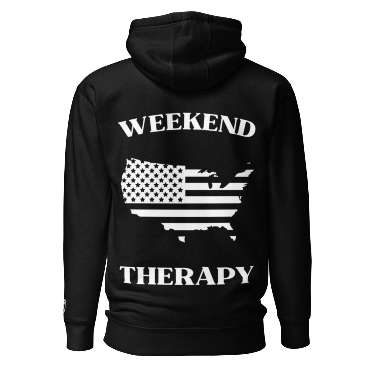 Weekend Therapy National Pride Hoodie – USA Silhouette Edition by Weekend Therapy™ – Weekend Therapy Clothing
