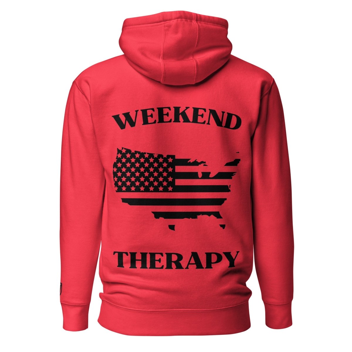 Weekend Therapy National Pride Hoodie – USA Silhouette Edition by Weekend Therapy™ – Weekend Therapy Clothing