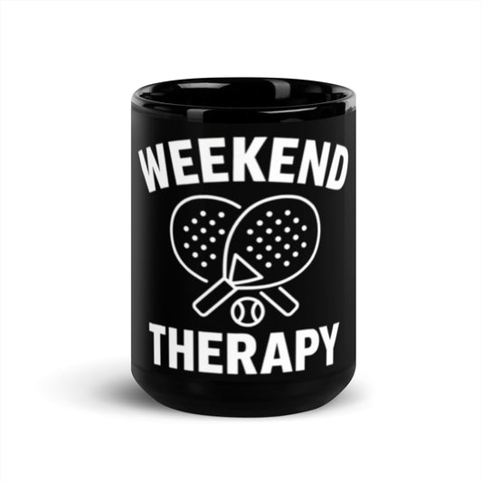 Weekend Therapy Padel Mug – Racket Edition by Weekend Therapy™ – Weekend Therapy Clothing