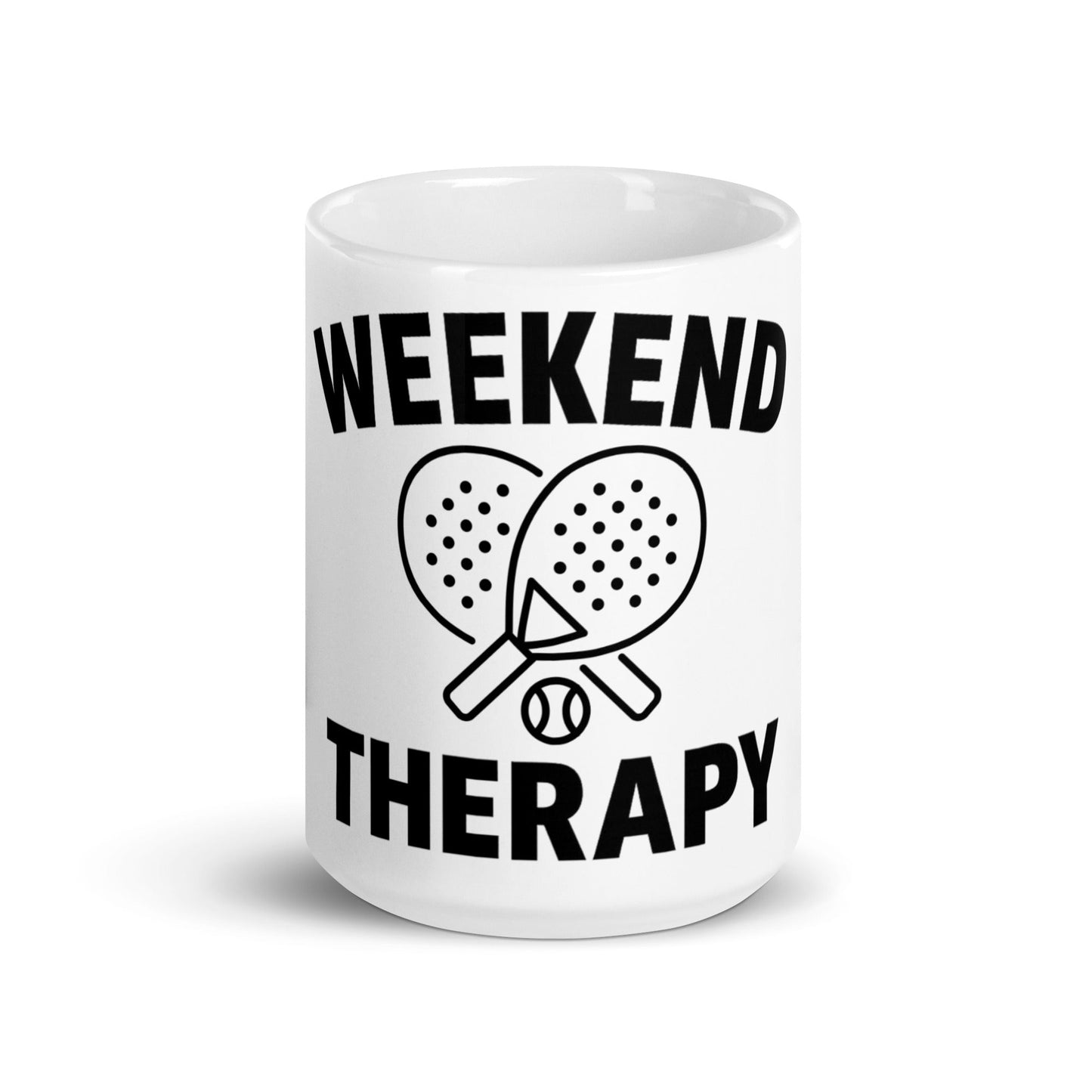 Weekend Therapy Padel Mug – Racket Edition by Weekend Therapy™ – Weekend Therapy Clothing