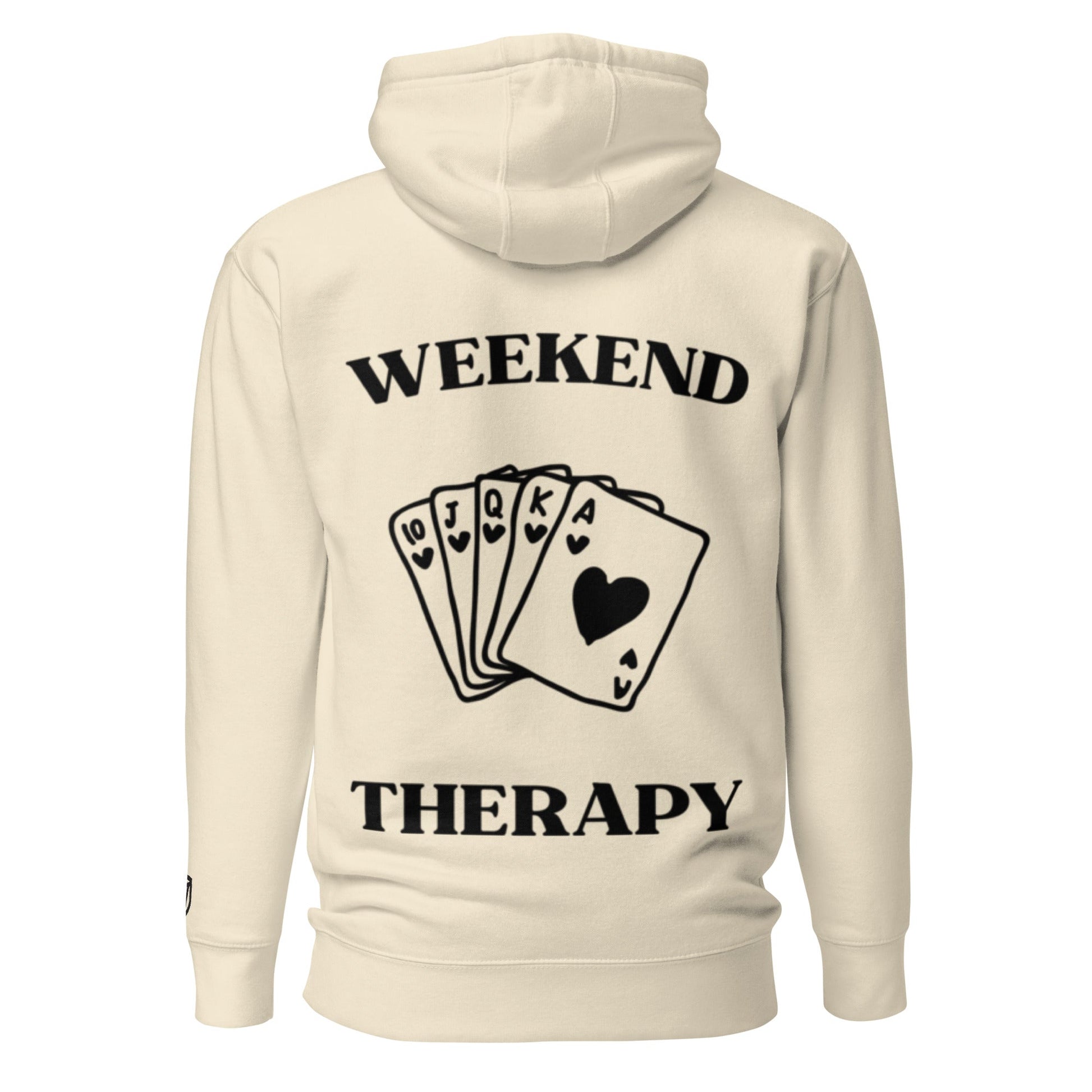 Weekend Therapy Poker Hand Hoodie – Royal Flush Edition by Weekend Therapy™ – Weekend Therapy Clothing