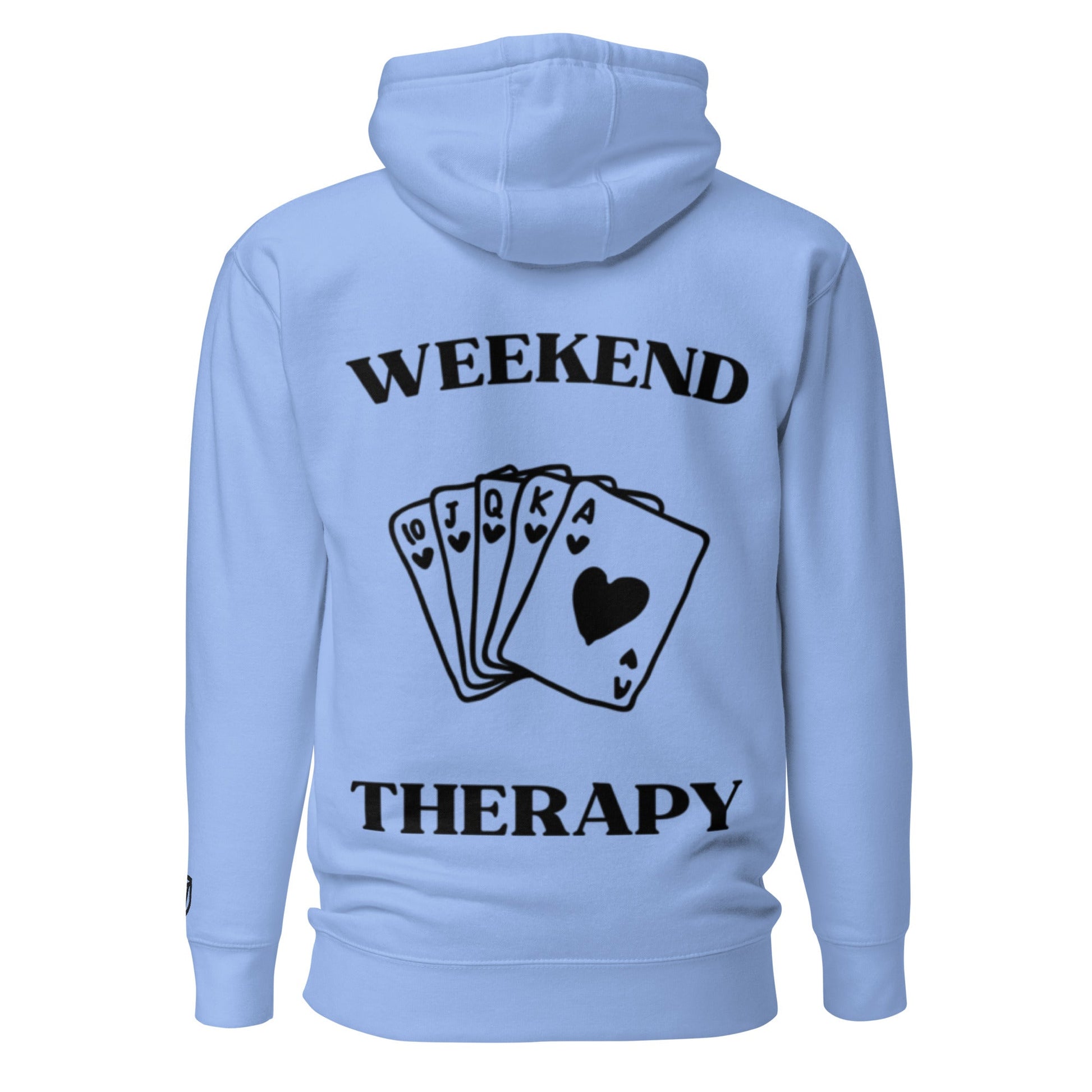 Weekend Therapy Poker Hand Hoodie – Royal Flush Edition by Weekend Therapy™ – Weekend Therapy Clothing