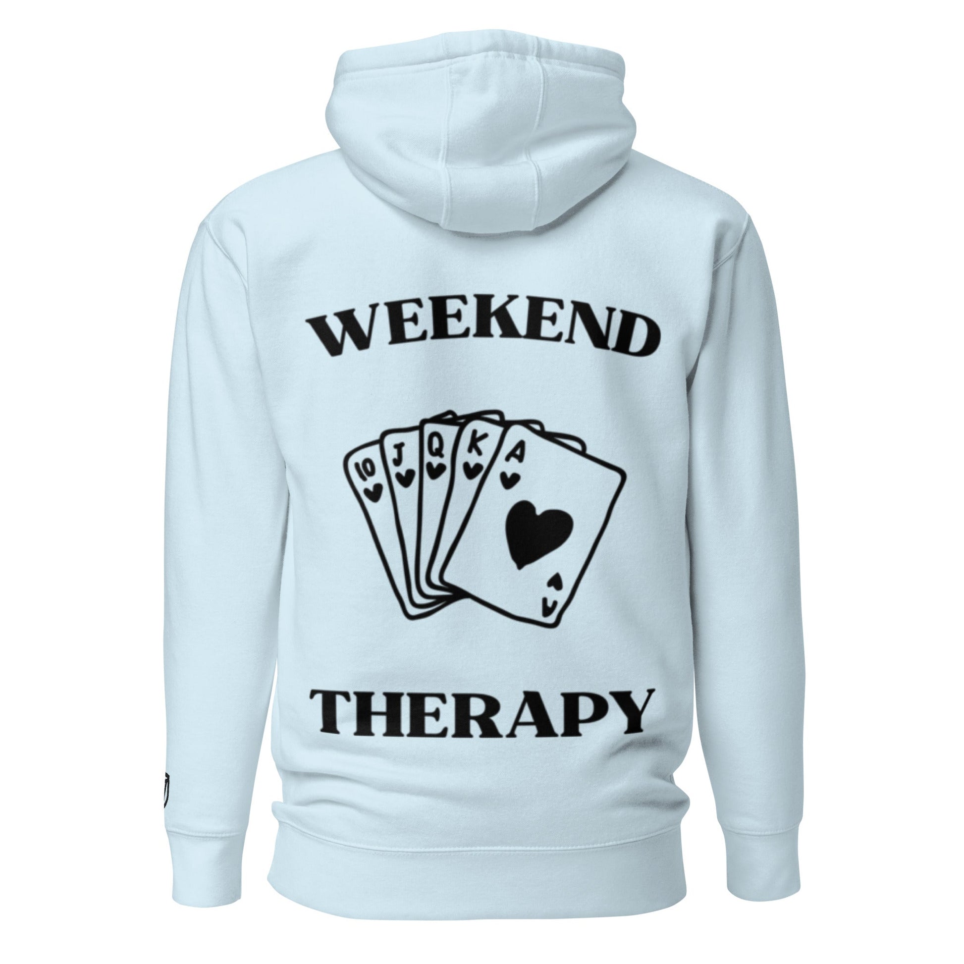 Weekend Therapy Poker Hand Hoodie – Royal Flush Edition by Weekend Therapy™ – Weekend Therapy Clothing
