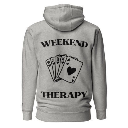 Weekend Therapy Poker Hand Hoodie – Royal Flush Edition by Weekend Therapy™ – Weekend Therapy Clothing