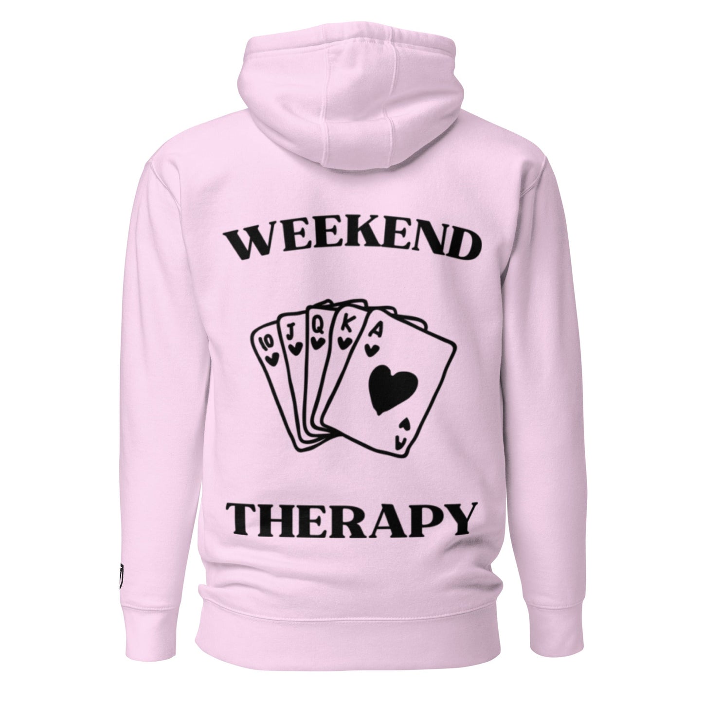 Weekend Therapy Poker Hand Hoodie – Royal Flush Edition by Weekend Therapy™ – Weekend Therapy Clothing