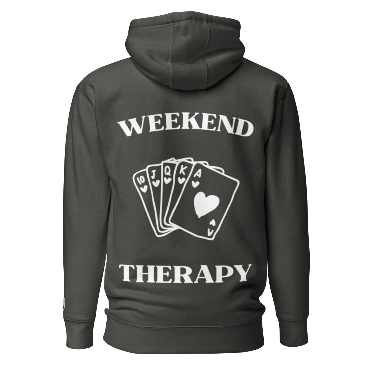 Weekend Therapy Poker Hand Hoodie – Royal Flush Edition by Weekend Therapy™ – Weekend Therapy Clothing