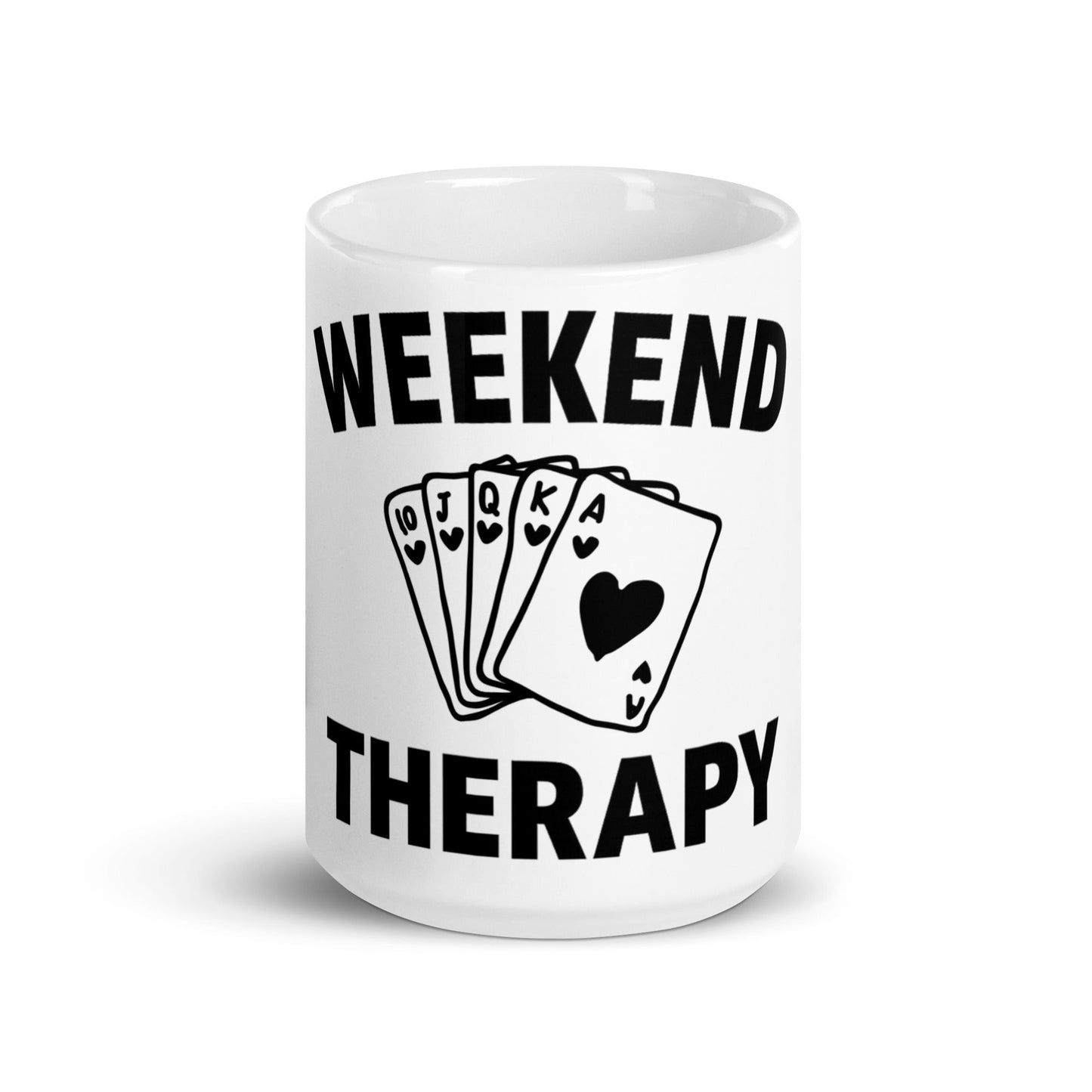 Weekend Therapy Poker Hand Mug – Royal Flush Edition by Weekend Therapy™ – Weekend Therapy Clothing