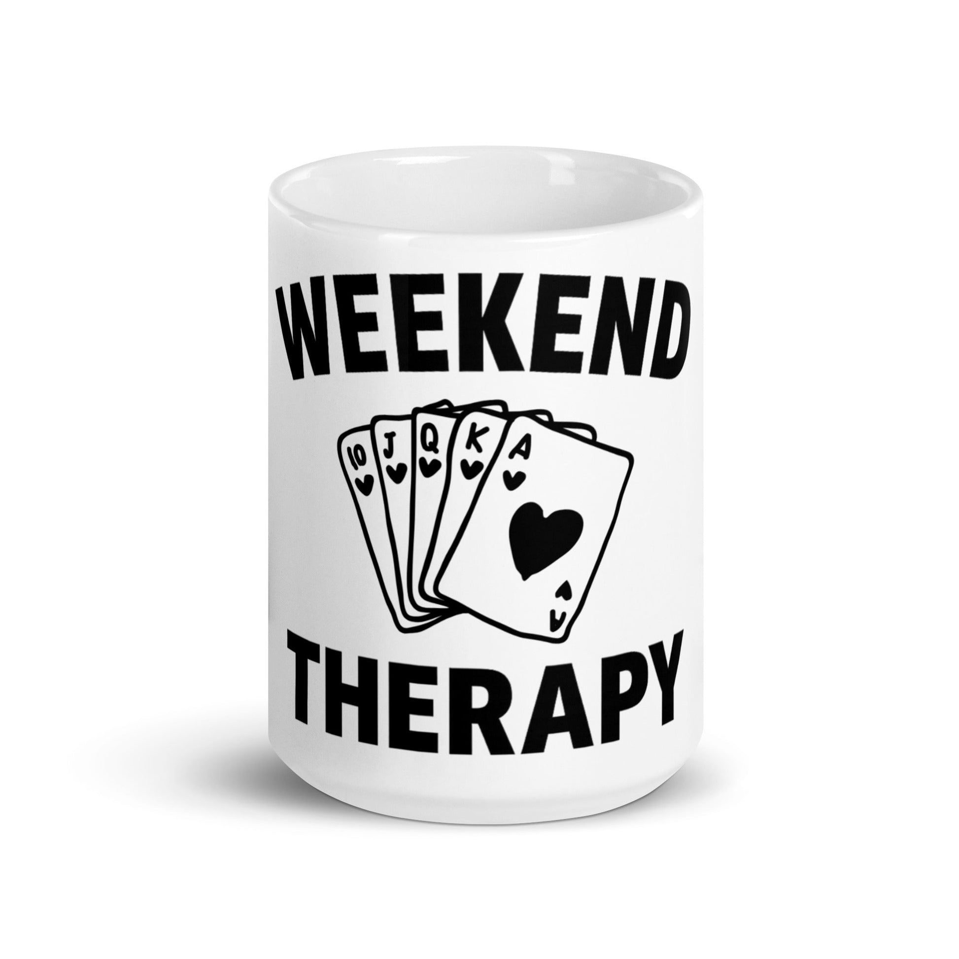 Weekend Therapy Poker Hand Mug – Royal Flush Edition by Weekend Therapy™ – Weekend Therapy Clothing