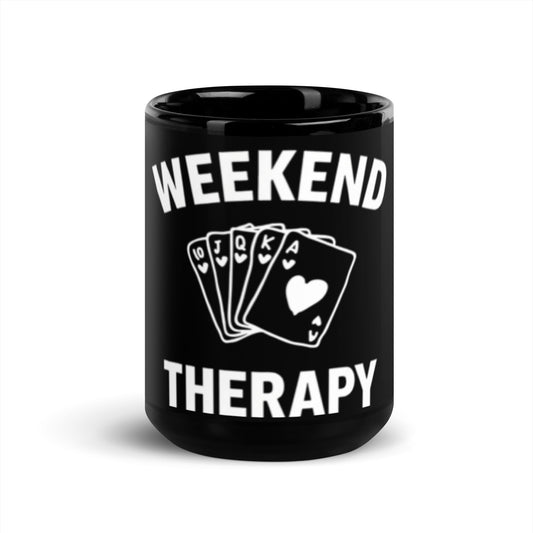 Weekend Therapy Poker Hand Mug – Royal Flush Edition by Weekend Therapy™ – Weekend Therapy Clothing