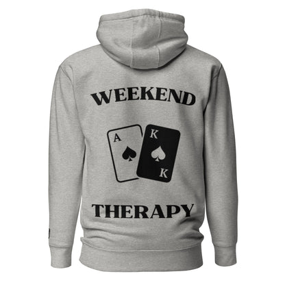 Weekend Therapy Poker Hoodie – Ace King Spades Edition by Weekend Therapy™ – Weekend Therapy Clothing
