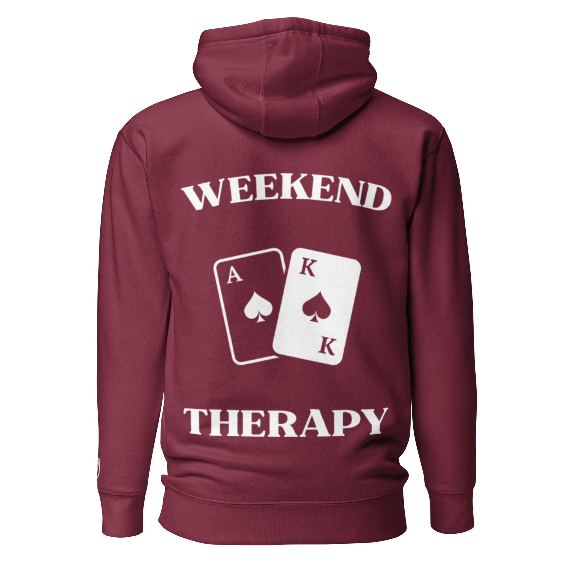 Weekend Therapy Poker Hoodie – Ace King Spades Edition by Weekend Therapy™ – Weekend Therapy Clothing