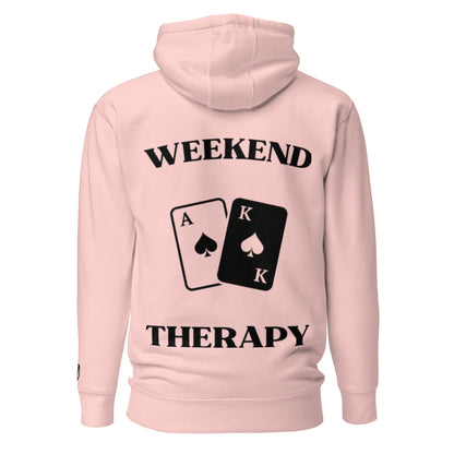 Weekend Therapy Poker Hoodie – Ace King Spades Edition by Weekend Therapy™ – Weekend Therapy Clothing